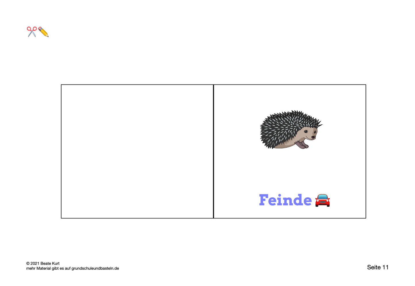 Lapbook: Igel