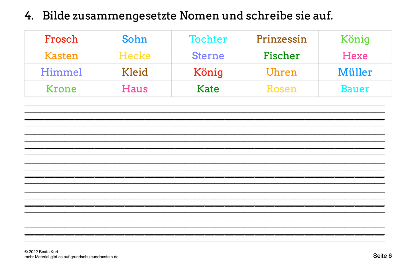 Lernheft: Märchenreise