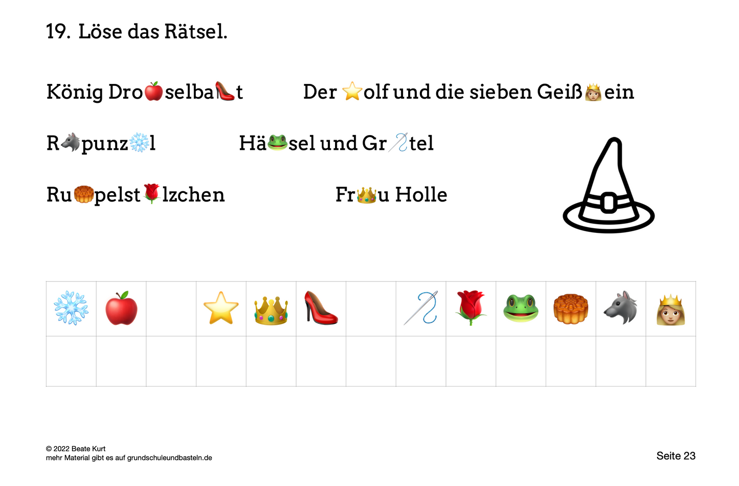 Lernheft: Märchenreise