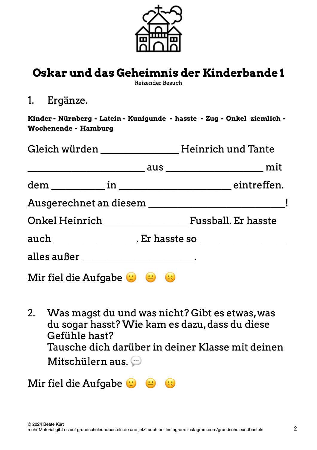 Begleitmaterial: Oskar und das Geheimnis der Kinderbande