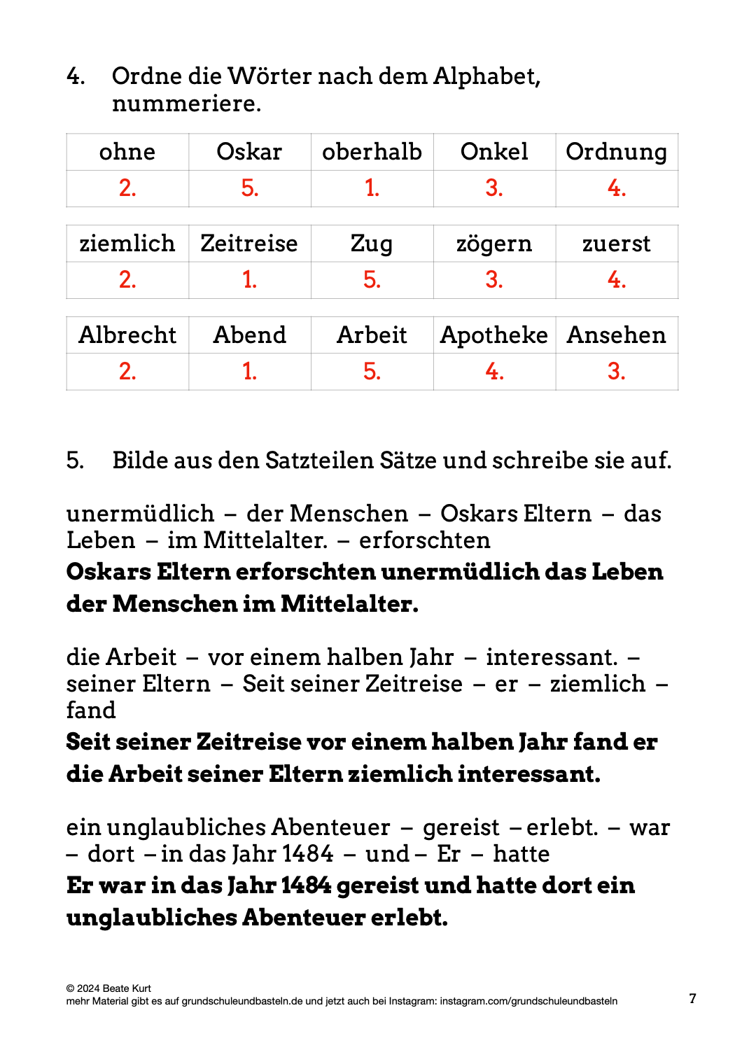 Begleitmaterial: Oskar und das Geheimnis der Kinderbande