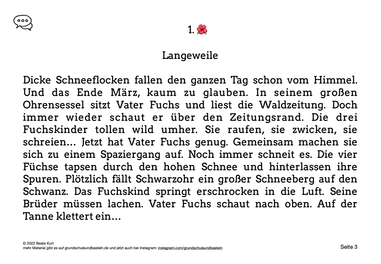 Ostergeschichte: Ostern bei Familie Fuchs