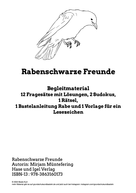 Begleitmaterial: Rabenschwarze Freunde