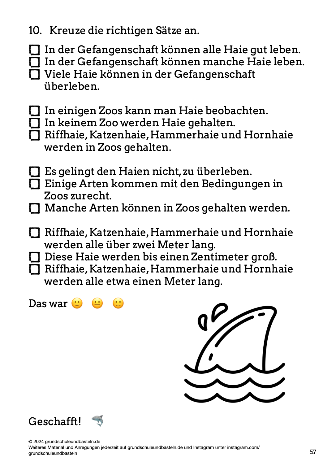 Hörverstehen: Haie