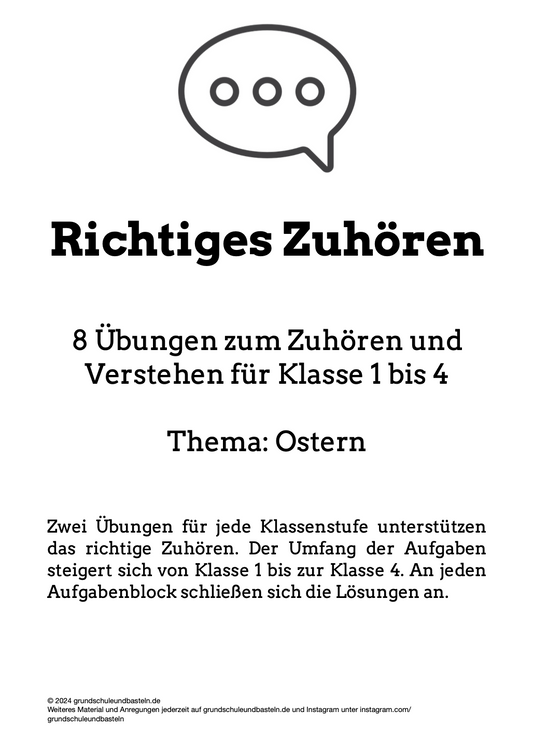 Hörverstehen: Ostern