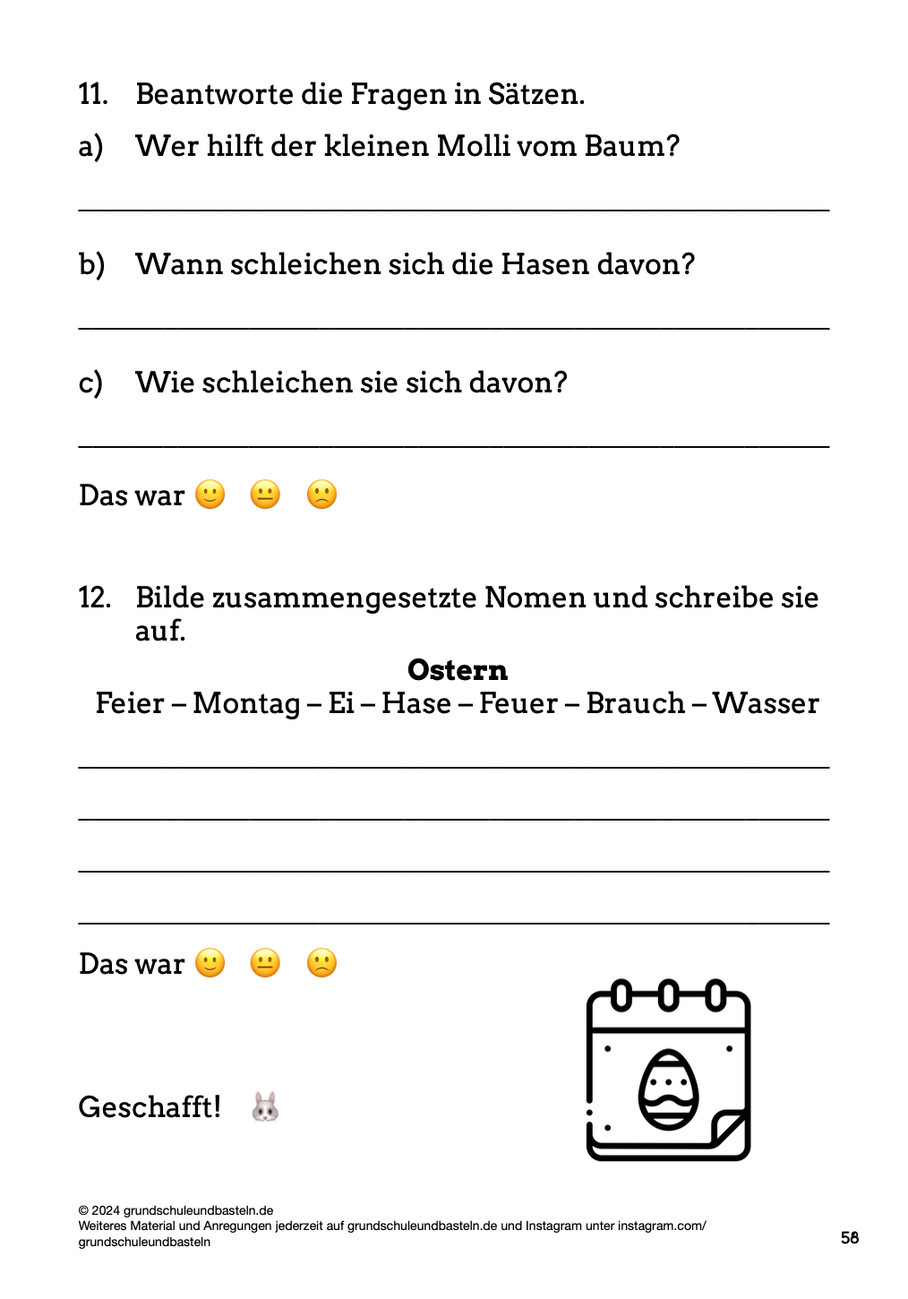 Hörverstehen: Ostern