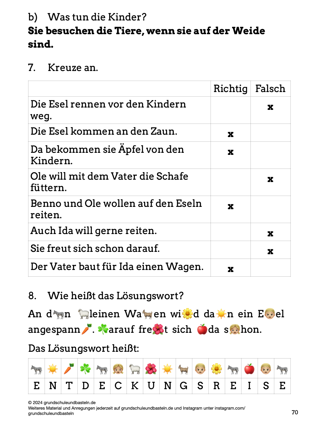 Hörverstehen: Tiere auf dem Bauernhof