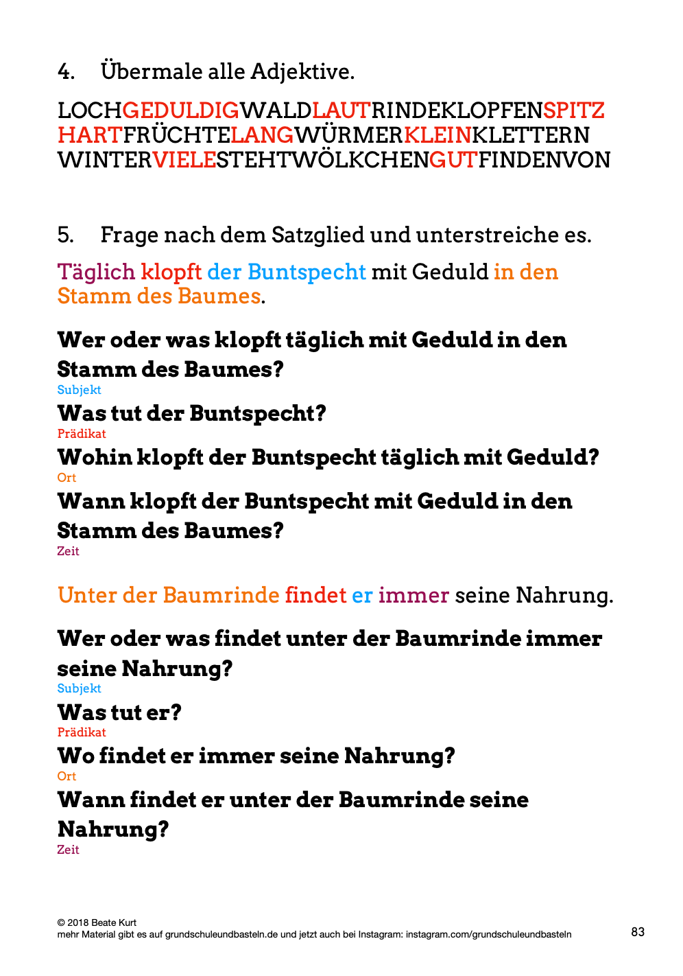 Hörverstehen: Waldtiere