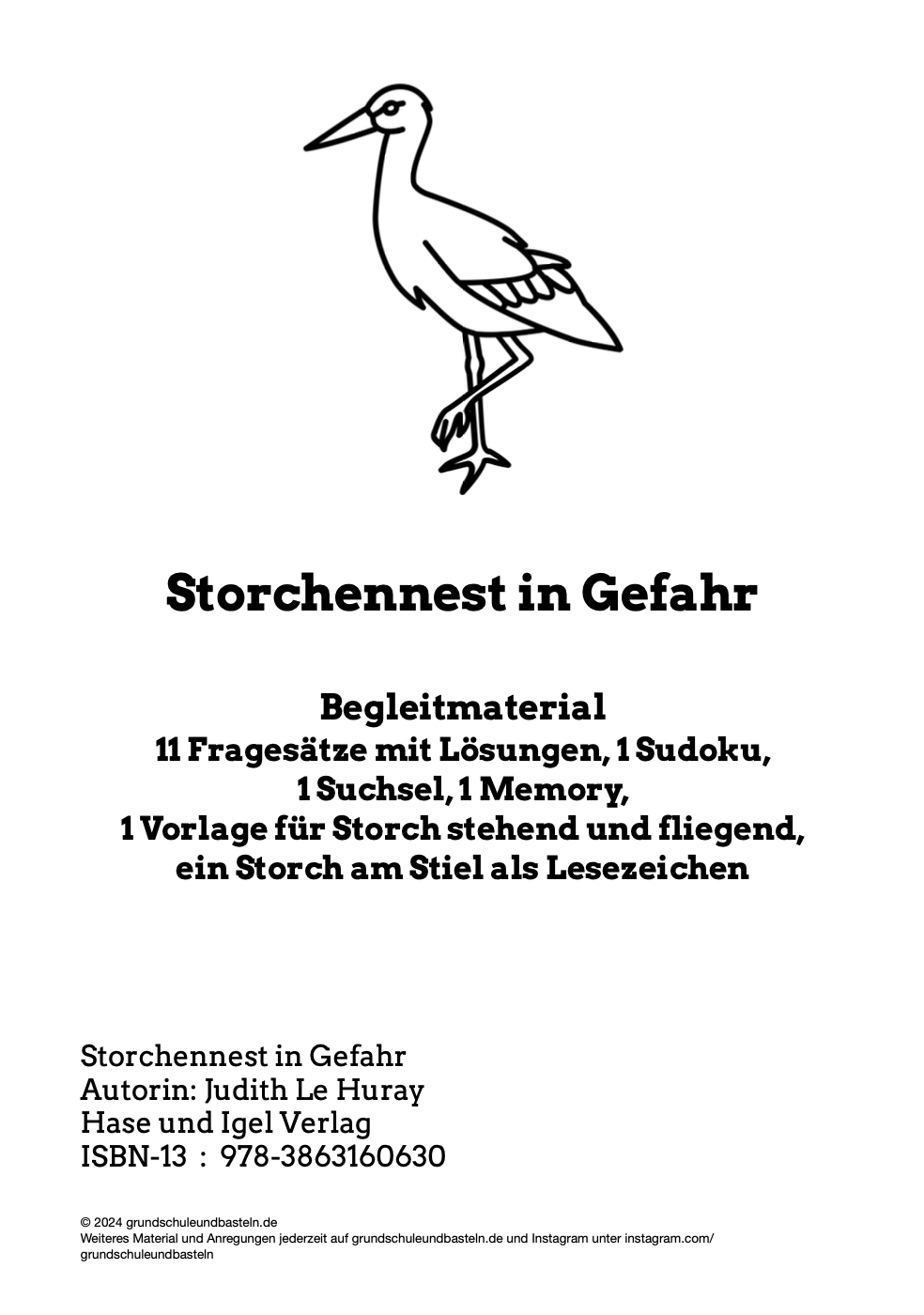 Begleitmaterial: Storchennest in Gefahr