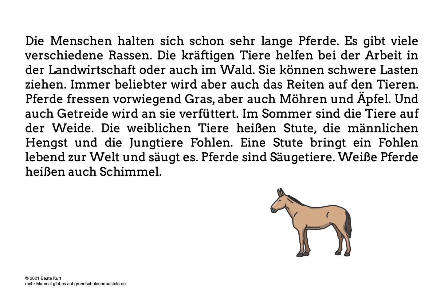 Lernheft: Tiere auf dem Bauernhof