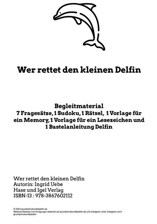 Begleitmaterial: Wer rettet den kleinen Delfin?