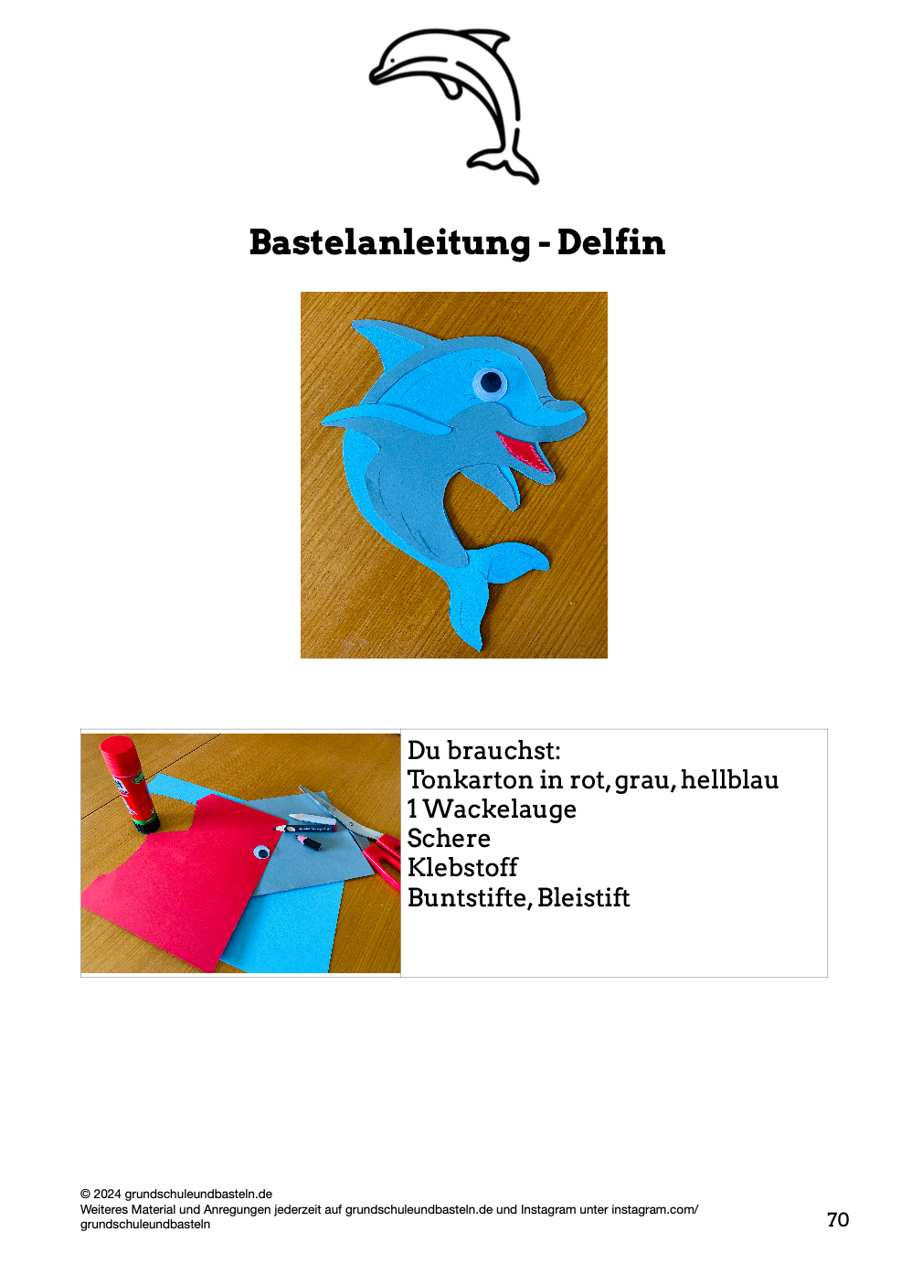 Begleitmaterial: Wer rettet den kleinen Delfin?