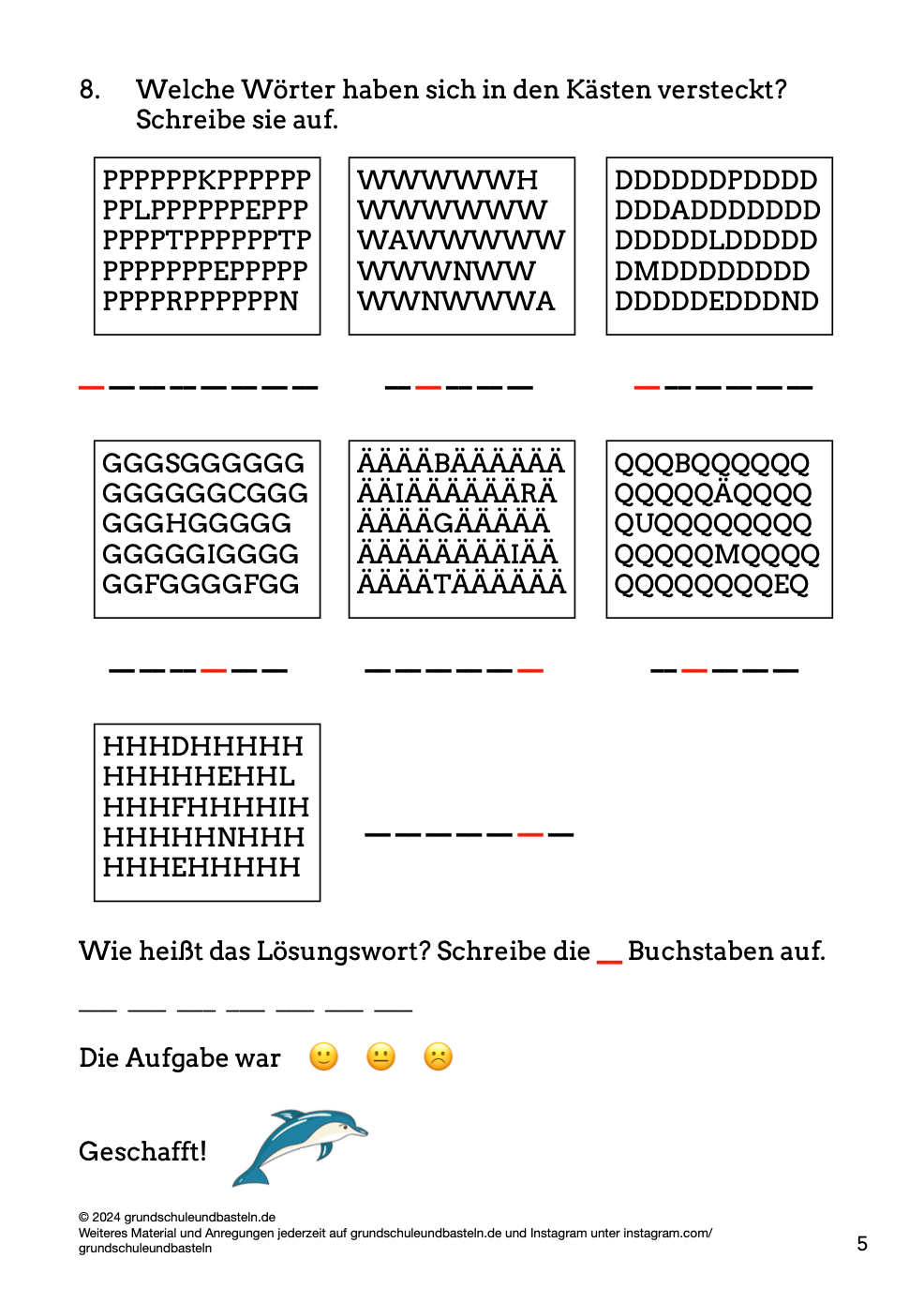 Begleitmaterial: Wer rettet den kleinen Delfin?