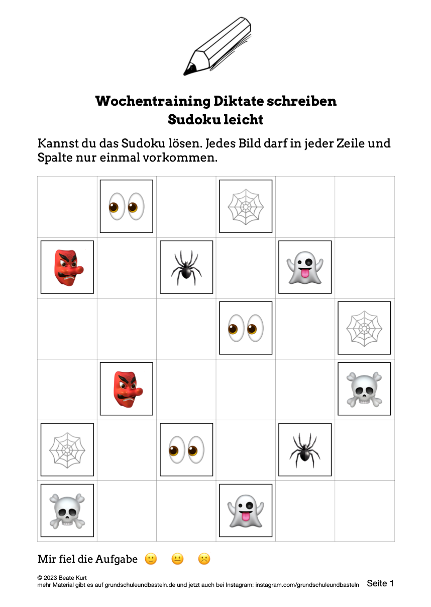 Wochentraining: Diktate schreiben in Klasse 3