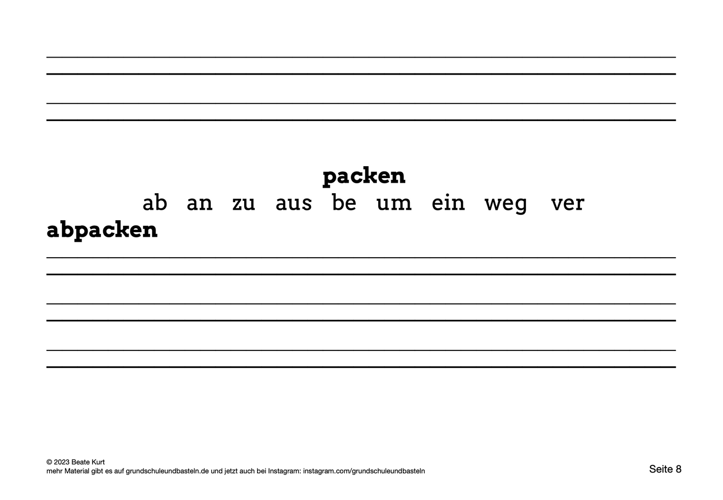 Wochentraining: Diktate schreiben in Klasse 3