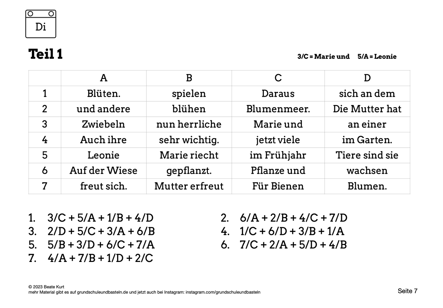 Wochentraining: Diktate schreiben in Klasse 4