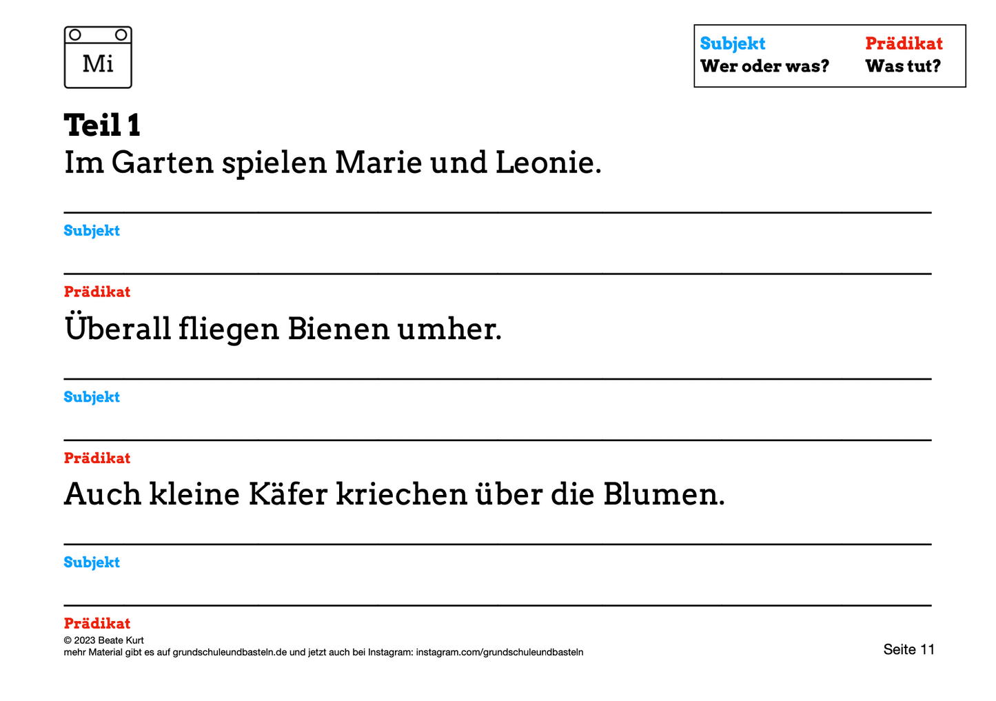 Wochentraining: Diktate schreiben in Klasse 4