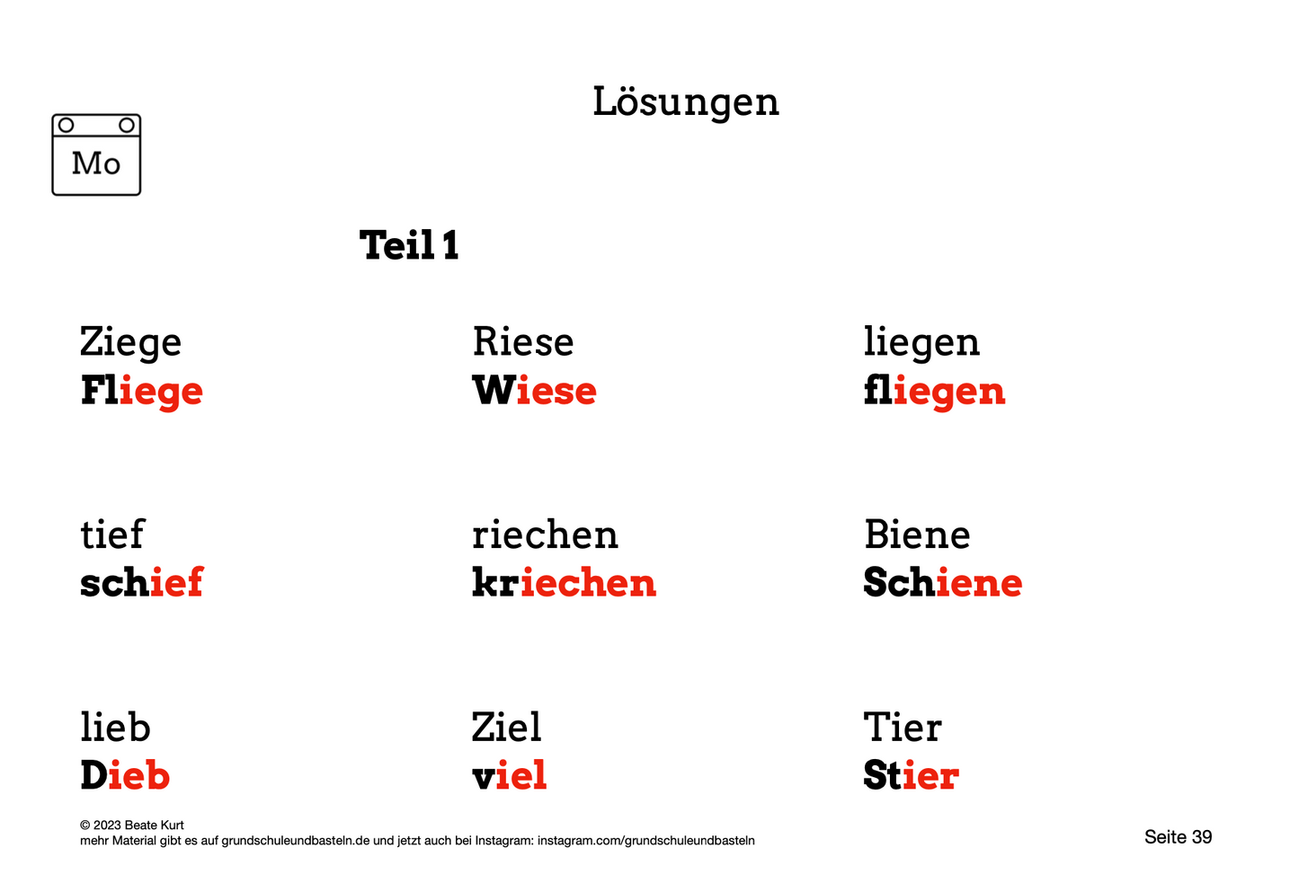 Wochentraining: Diktate schreiben in Klasse 4