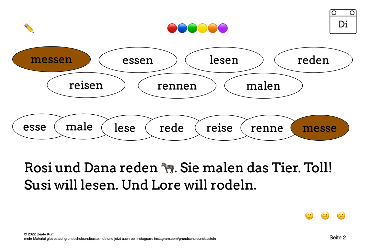 Wochentraining: Deutsch