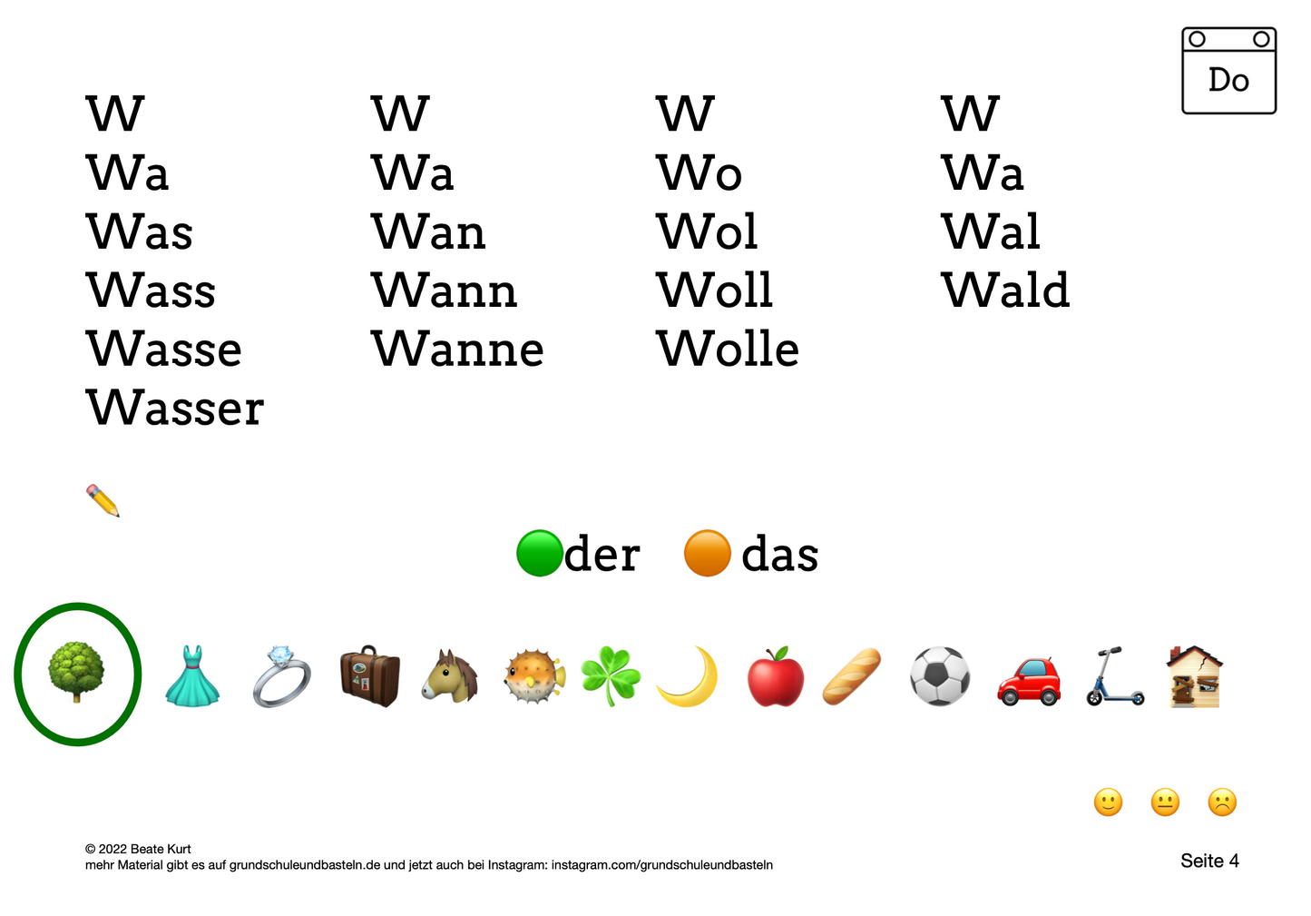 Wochentraining: Deutsch