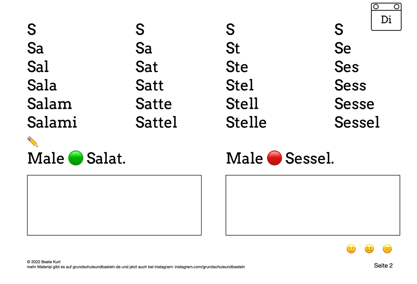 Wochentraining: Deutsch