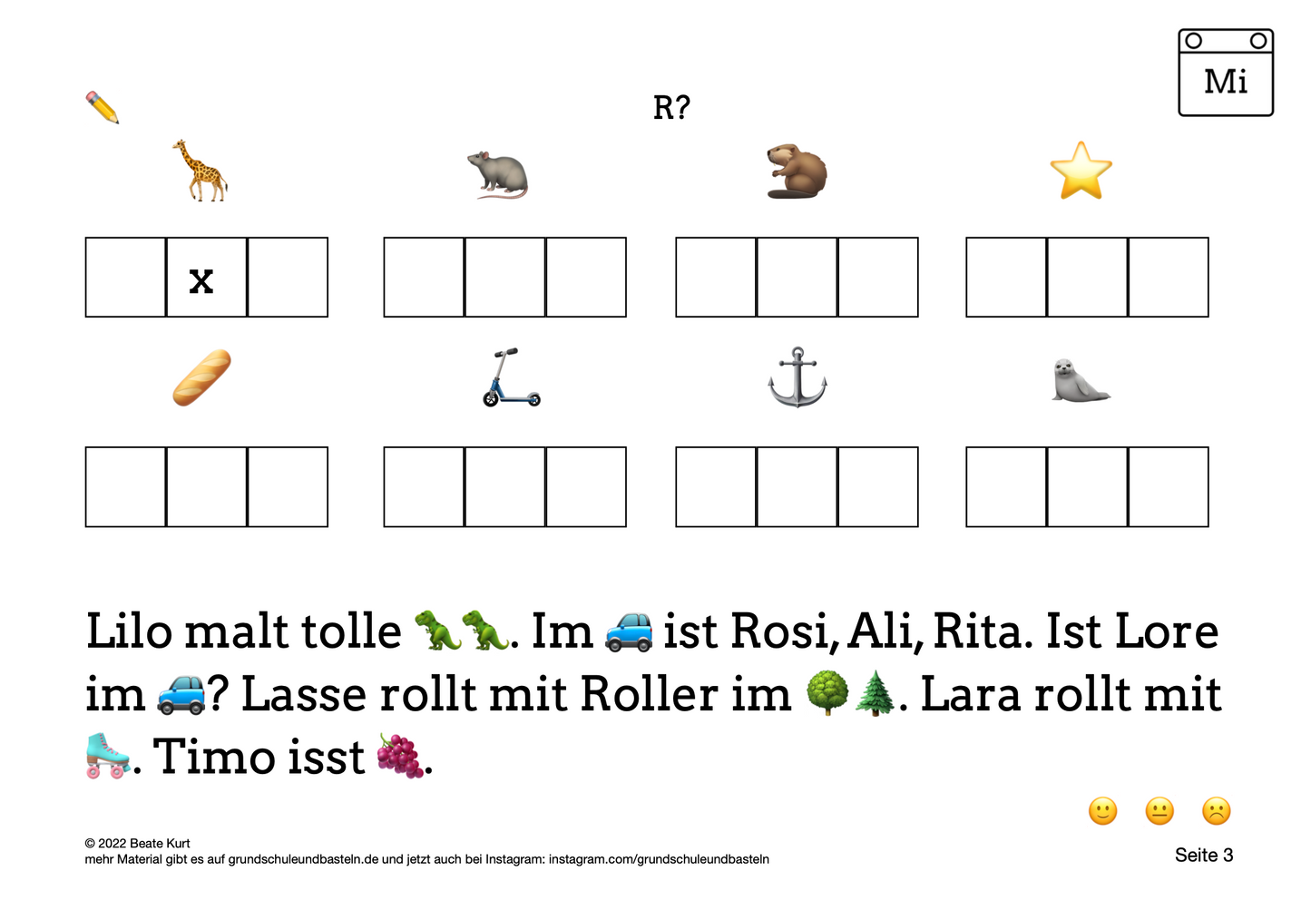 Wochentraining: Deutsch